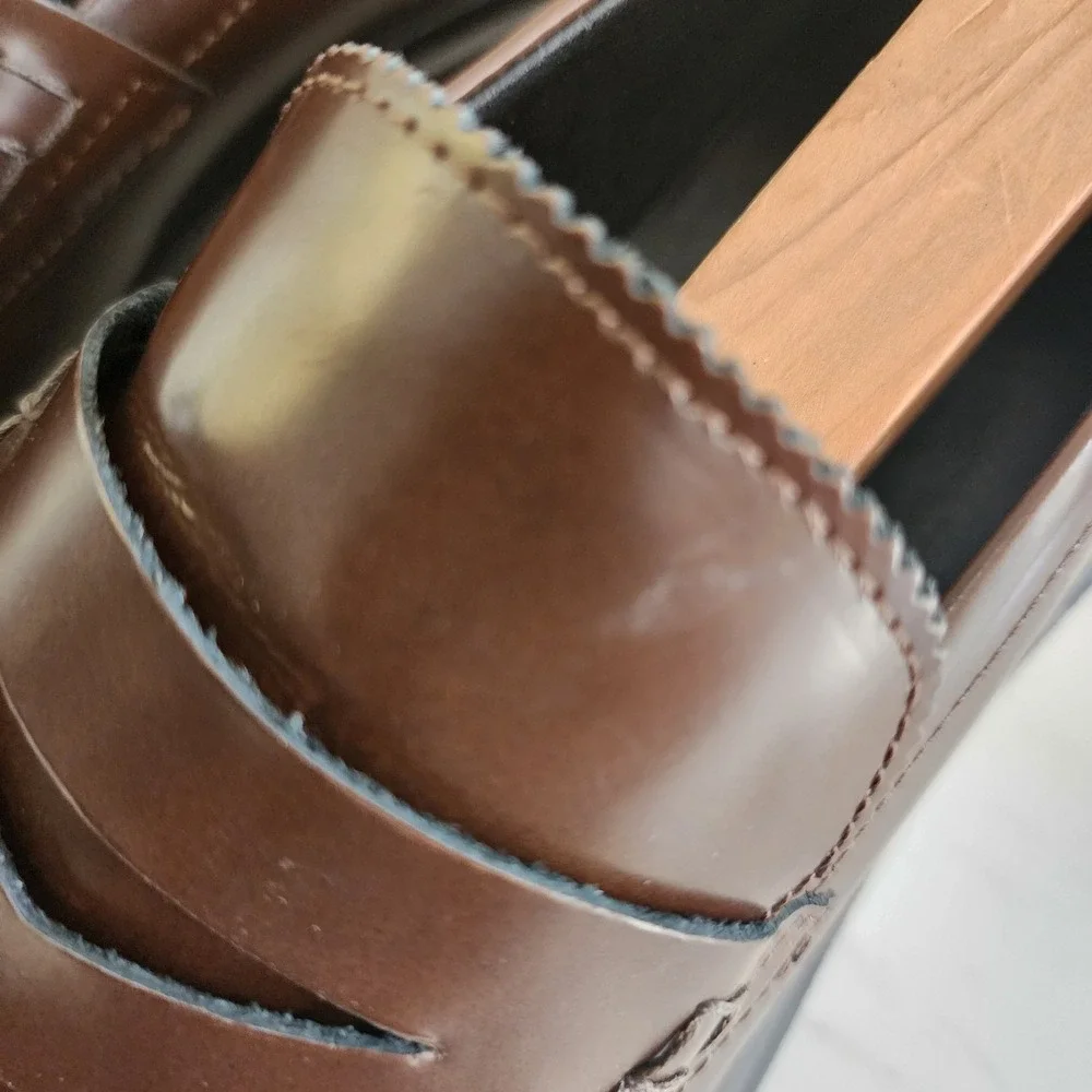 Karl Lagerfeld Brown Loafers Men's Size 10.5 Chunky S2‎